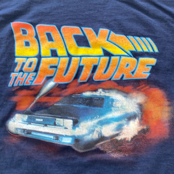 Back To The Future TShirt navy size S/P - Picture 2 of 4